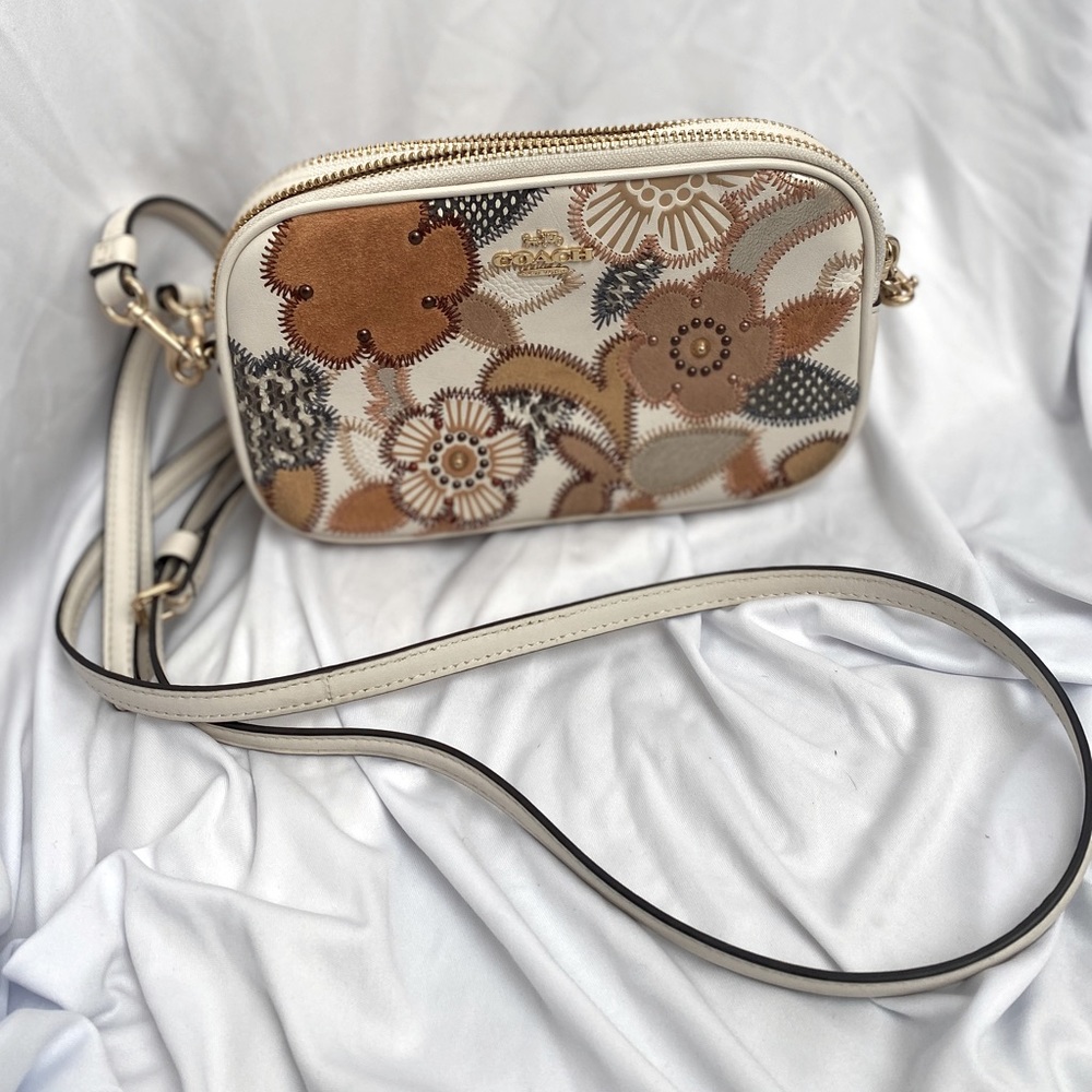 Coach Floral Wallet Crossbody Bag